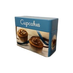 Cupcake Metal Recipe Tin